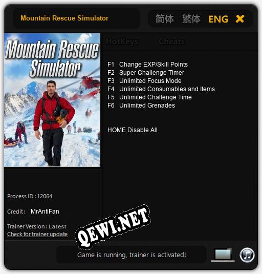 Mountain Rescue Simulator: Читы, Трейнер +6 [MrAntiFan]
