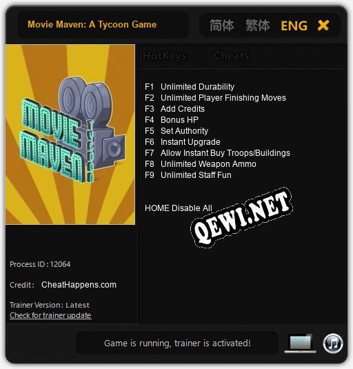 Movie Maven: A Tycoon Game: ТРЕЙНЕР И ЧИТЫ (V1.0.86)