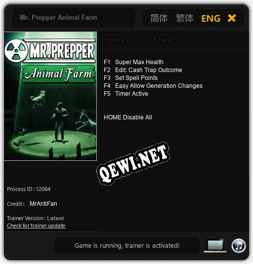 Mr. Prepper Animal Farm: Трейнер +5 [v1.5]