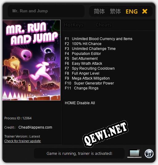 Mr. Run and Jump: Трейнер +11 [v1.3]