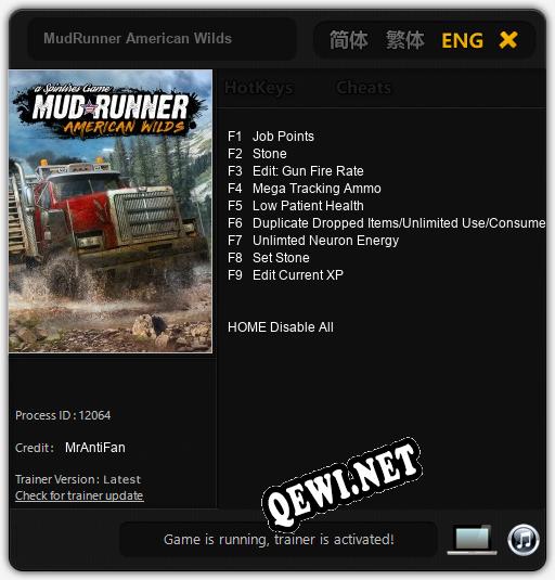 MudRunner American Wilds: Читы, Трейнер +9 [MrAntiFan]