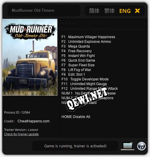 MudRunner Old-Timers: ТРЕЙНЕР И ЧИТЫ (V1.0.22)