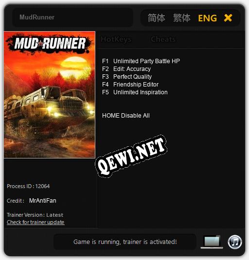 MudRunner: Трейнер +5 [v1.7]