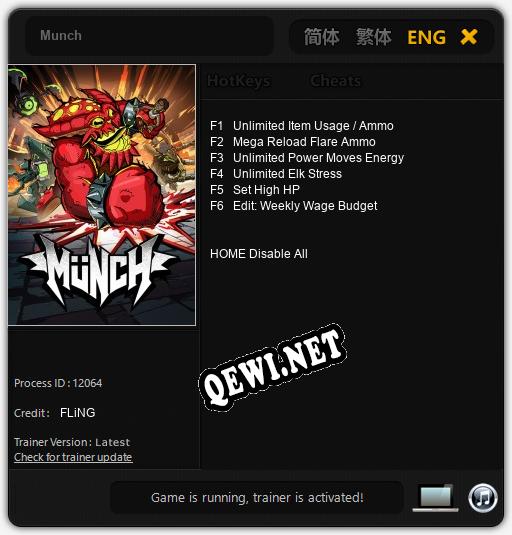 Munch: ТРЕЙНЕР И ЧИТЫ (V1.0.84)