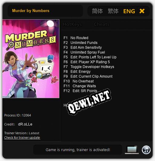 Murder by Numbers: Читы, Трейнер +12 [dR.oLLe]