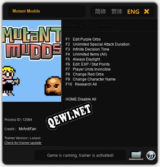 Mutant Mudds: Читы, Трейнер +10 [MrAntiFan]
