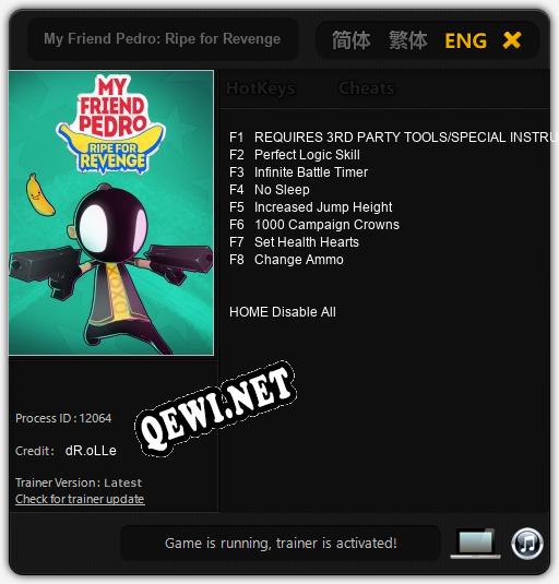 My Friend Pedro: Ripe for Revenge: Читы, Трейнер +8 [dR.oLLe]