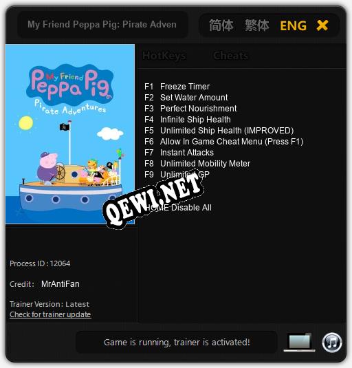 My Friend Peppa Pig: Pirate Adventures: Трейнер +9 [v1.5]