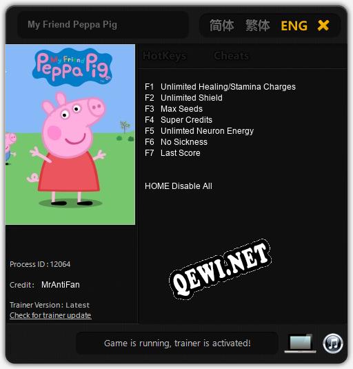 Трейнер для My Friend Peppa Pig [v1.0.2]