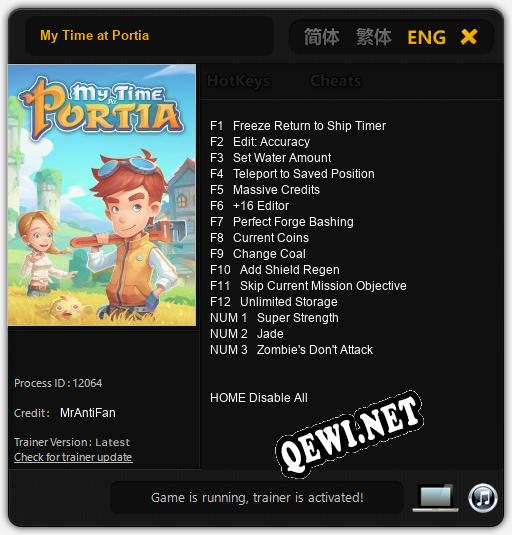 My Time at Portia: ТРЕЙНЕР И ЧИТЫ (V1.0.40)