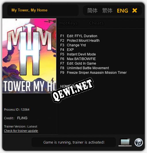 Трейнер для My Tower, My Home [v1.0.7]
