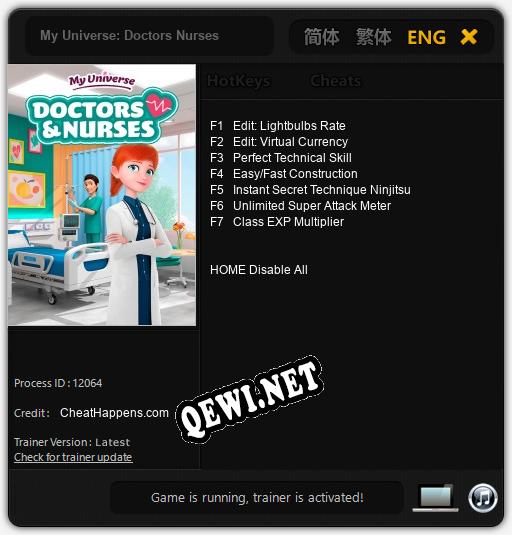 My Universe: Doctors Nurses: Трейнер +7 [v1.8]