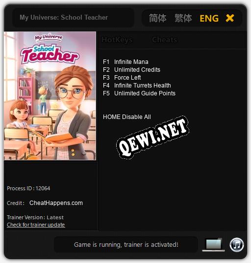 My Universe: School Teacher: Читы, Трейнер +5 [CheatHappens.com]