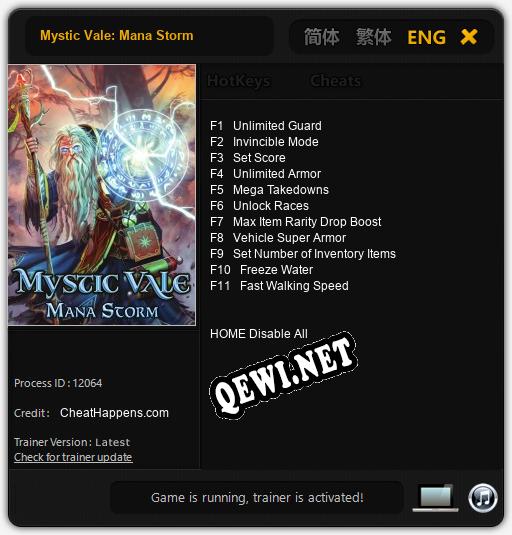 Mystic Vale: Mana Storm: Читы, Трейнер +11 [CheatHappens.com]