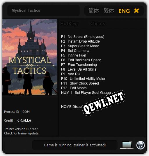 Mystical Tactics: Читы, Трейнер +13 [dR.oLLe]