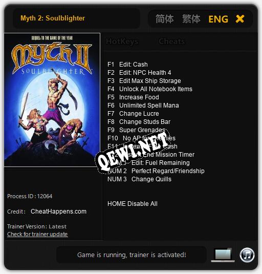 Трейнер для Myth 2: Soulblighter [v1.0.7]