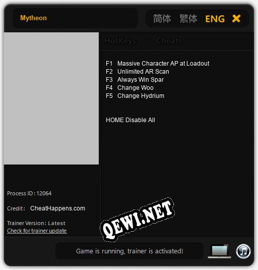 Mytheon: Трейнер +5 [v1.6]