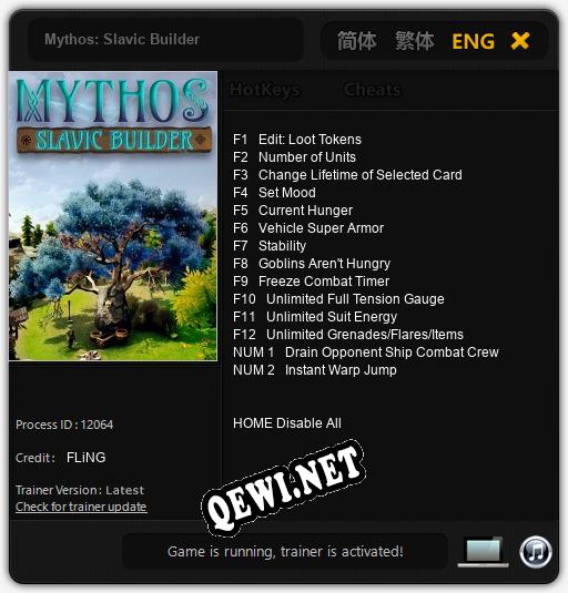 Трейнер для Mythos: Slavic Builder [v1.0.7]