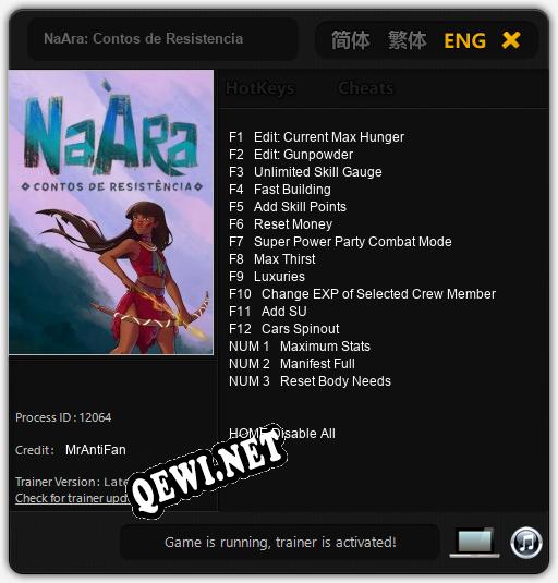 NaAra: Contos de Resistencia: ТРЕЙНЕР И ЧИТЫ (V1.0.32)