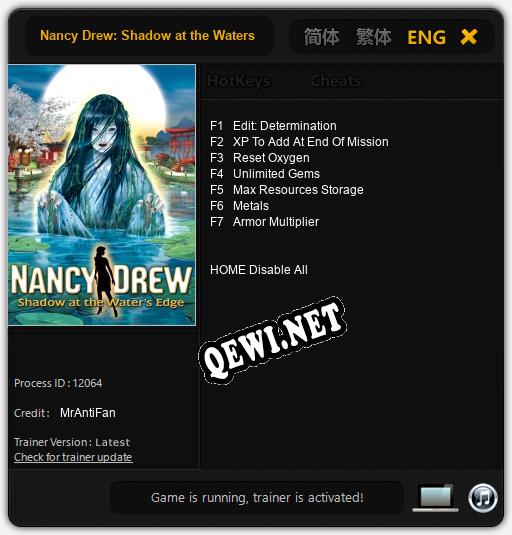 Nancy Drew: Shadow at the Waters Edge: Читы, Трейнер +7 [MrAntiFan]