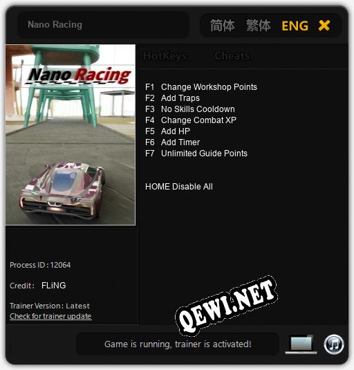Nano Racing: Читы, Трейнер +7 [FLiNG]