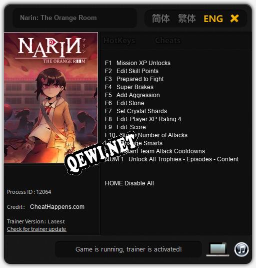 Narin: The Orange Room: Читы, Трейнер +13 [CheatHappens.com]