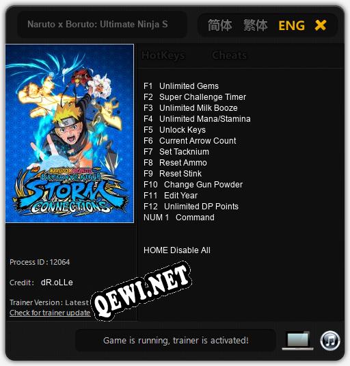 Naruto x Boruto: Ultimate Ninja Storm Connections: Читы, Трейнер +13 [dR.oLLe]