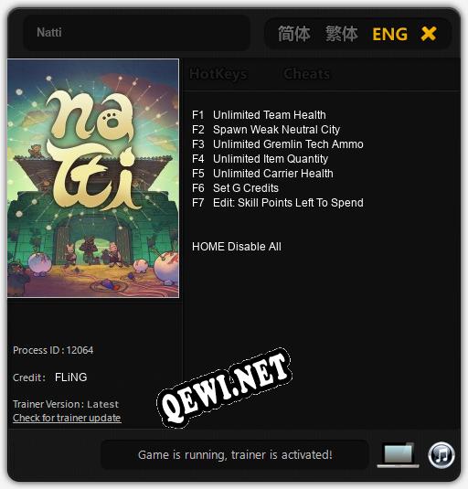 Natti: Читы, Трейнер +7 [FLiNG]