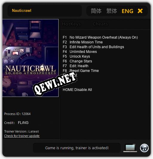 Nauticrawl: ТРЕЙНЕР И ЧИТЫ (V1.0.28)