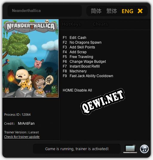 Neanderthallica: Трейнер +9 [v1.8]