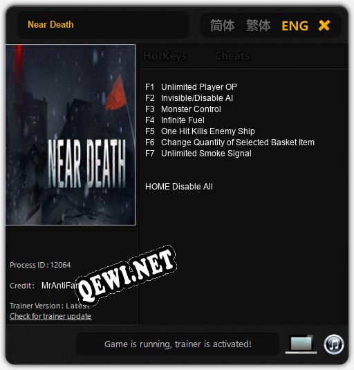 Near Death: Трейнер +7 [v1.9]