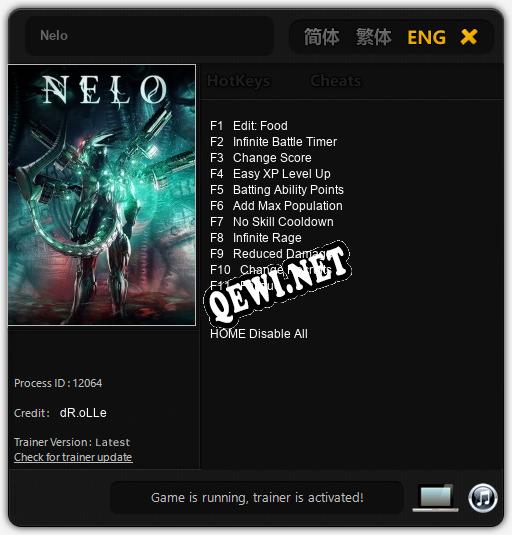 Nelo: ТРЕЙНЕР И ЧИТЫ (V1.0.61)