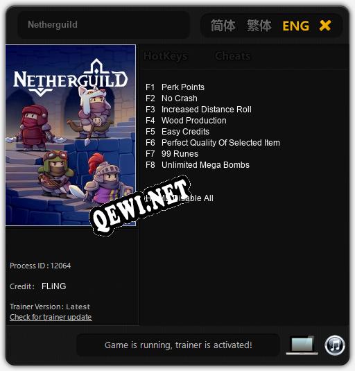 Netherguild: Трейнер +8 [v1.2]