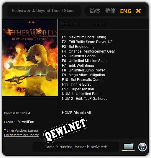 Netherworld: Beyond Time I Stand: Читы, Трейнер +14 [MrAntiFan]