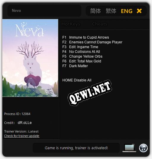 Трейнер для Neva [v1.0.8]