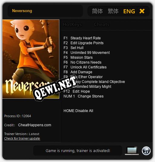 Neversong: Трейнер +13 [v1.7]