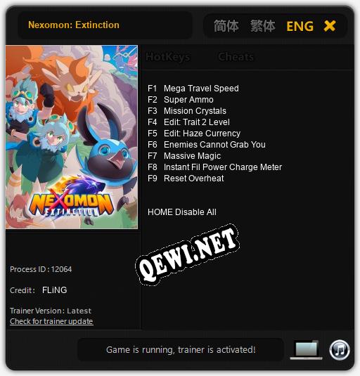 Трейнер для Nexomon: Extinction [v1.0.3]