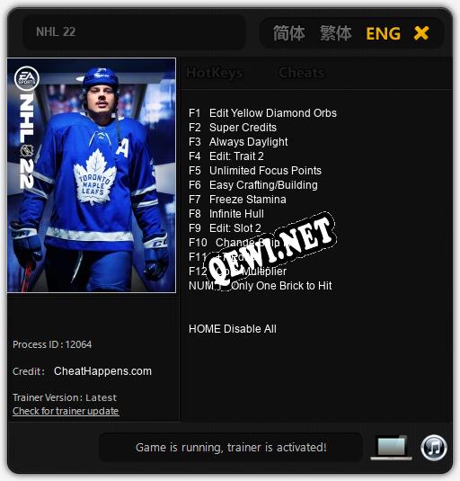 NHL 22: ТРЕЙНЕР И ЧИТЫ (V1.0.97)