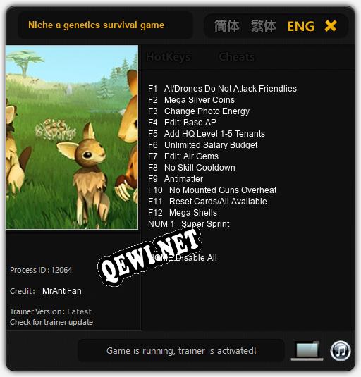 Niche a genetics survival game: Трейнер +13 [v1.2]