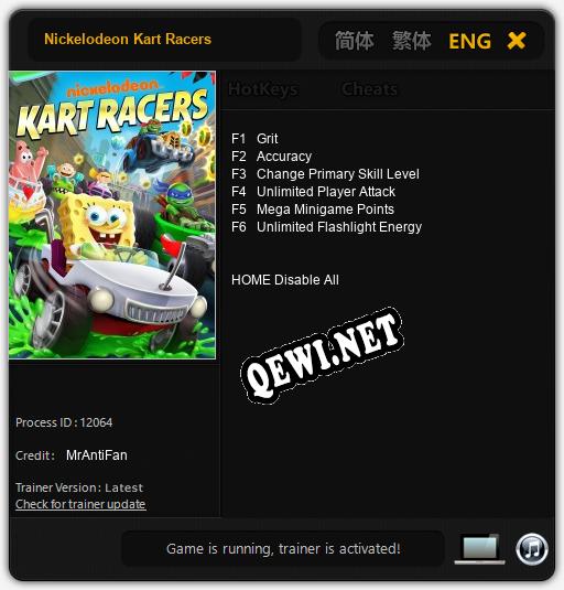 Nickelodeon Kart Racers: Читы, Трейнер +6 [MrAntiFan]