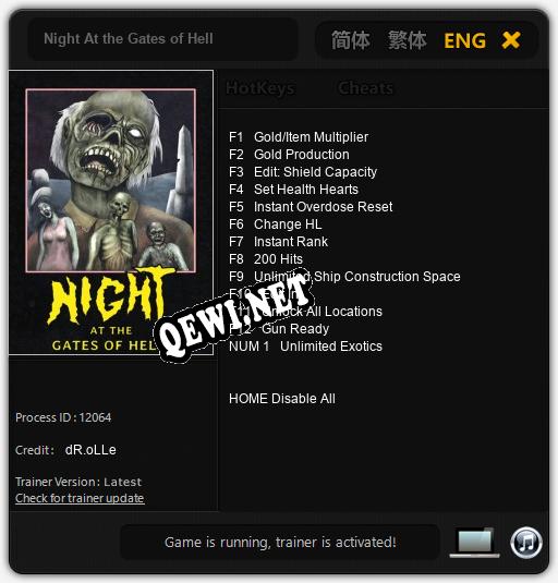 Night At the Gates of Hell: Читы, Трейнер +13 [dR.oLLe]