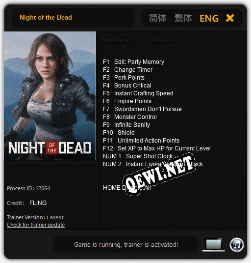 Night of the Dead: ТРЕЙНЕР И ЧИТЫ (V1.0.23)