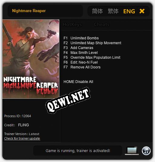 Трейнер для Nightmare Reaper [v1.0.1]