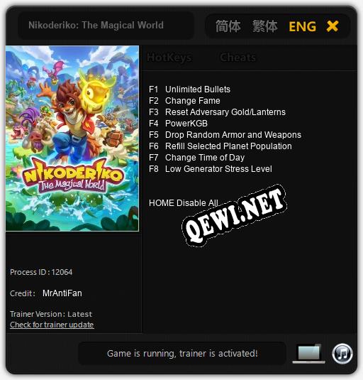 Трейнер для Nikoderiko: The Magical World [v1.0.3]
