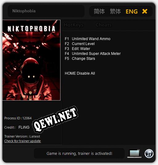 Niktophobia: Трейнер +5 [v1.6]