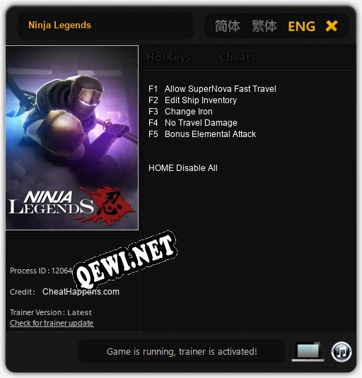 Ninja Legends: Читы, Трейнер +5 [CheatHappens.com]