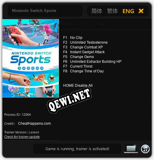 Nintendo Switch Sports: Трейнер +8 [v1.8]