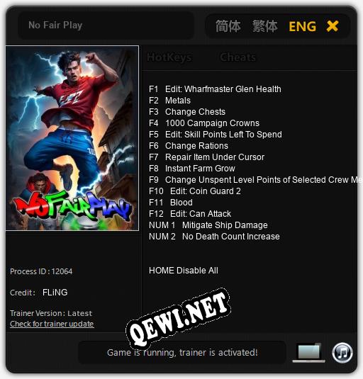 No Fair Play: Трейнер +14 [v1.6]