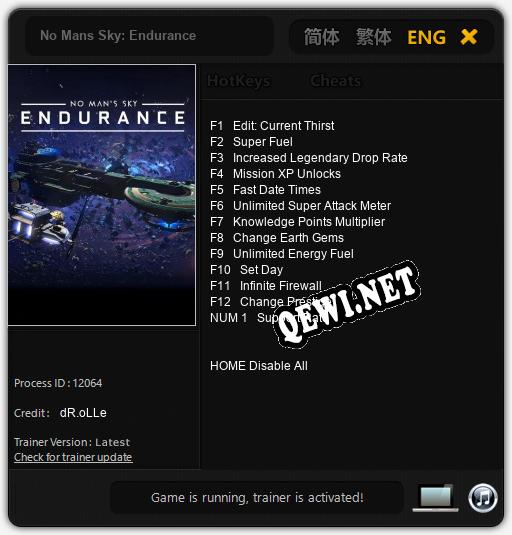 No Mans Sky: Endurance: Читы, Трейнер +13 [dR.oLLe]