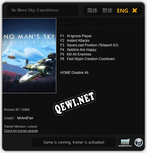 No Mans Sky: Expeditions: Трейнер +6 [v1.6]